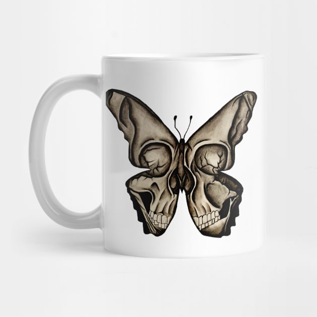 Butterfly Skull by LadyMayDesigns